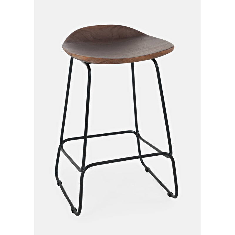 Gordonsville Counter Stool with Metal Frame, Slate