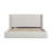 Mele NORDIC UPHOLSTERED ARM QUEEN BED IVORY BOUCLE BLACK-124538102-124538100