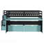 Lit double mezzanine double avec bureau coulissant et lit gigogne simple, lit superposé multifonctionnel avec 2 tiroirs de rangement et marches de rangement, jeu de lit et poste de travail peu encombrant-133411613