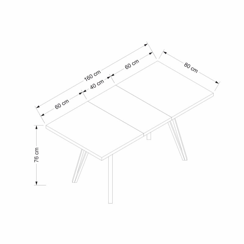 Ferro Beech Dining Table, White
