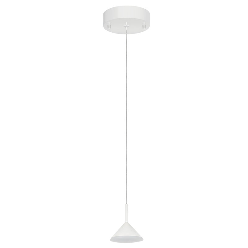 White Glass Mini LED Pendant Light for Indoor/Outdoor Use