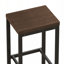 Table de salle à manger Design, table de pub, ensemble de table de salle à manger longue avec 3 tabourets, assemblage facile, brun foncé