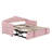 Twin Size Upholstered Day Bed Frame – Adjustable Pop Up Trundle, USB/Type-C Charging Port, 2 Side Pockets, No Box-Spring Required-1826230390