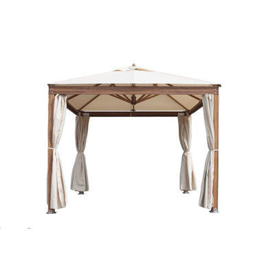 Levante 10 Ft. W x 10 Ft. D Solid Wood Patio Gazebo