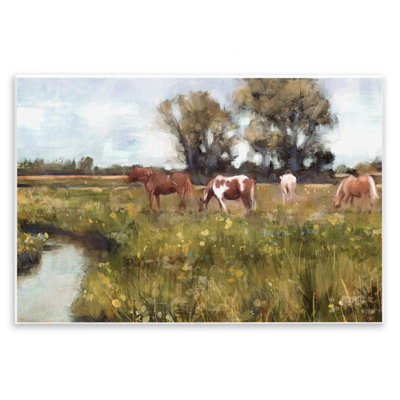 «Lazy Day Horse Landscape» par Nina Blue