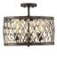 Plafonnier semi-encastré 3 lumières 16 "Anakin