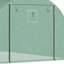 Serre pour plantes 13 pi x 10 pi 6,5 pi, acier galvanisé, 2 portes en filet à fermeture à glissière, 10 fenêtres, environnement régulé, jardinage, bloc,