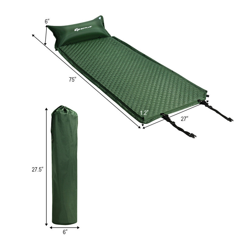Matelas gonflable à l’air 6 po self-flat