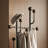 Dual Pole Stainless Steel Coat Rack