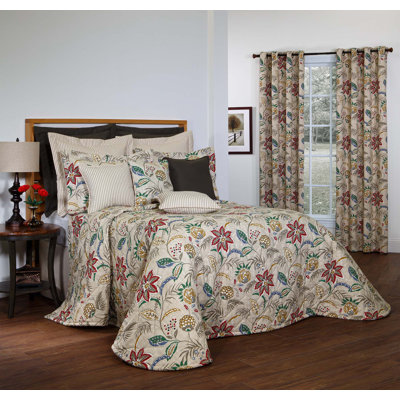 Tradewinds Tropic Tropical Cotton Floral Bedspread