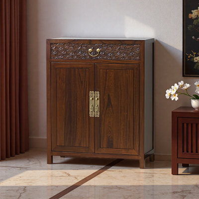 Chinese style small retro shoe cabinet