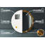Huldar Glass Flat Wall Mirror