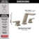 Pivotal Widespread Bathroom Faucet with Drain Assembly
