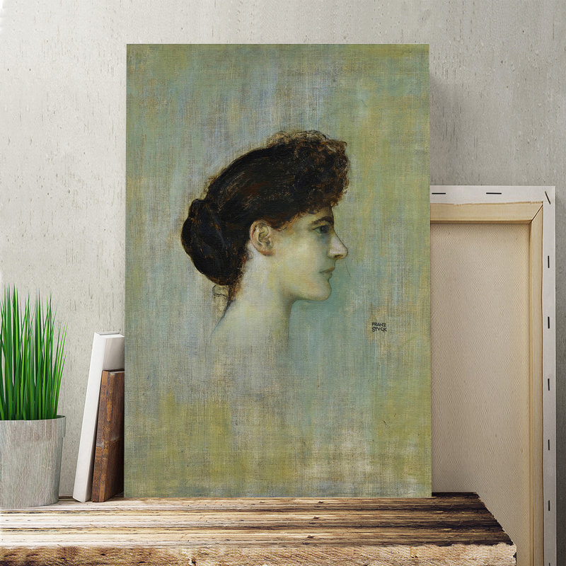 Franz Stuck - Wrapped Canvas Painting, 50cm H x 35cm W