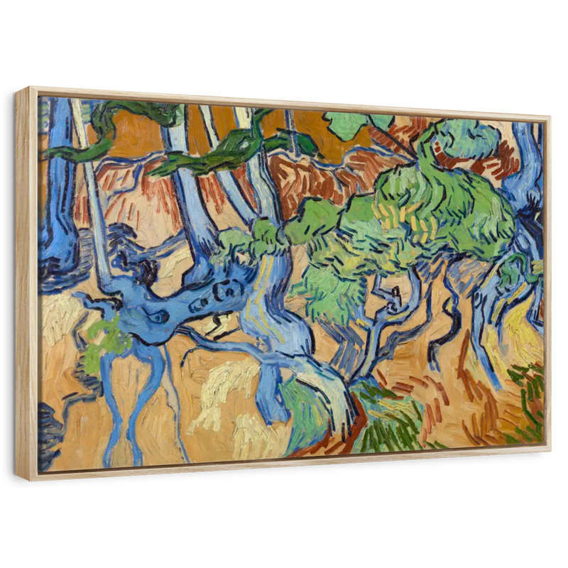 Racines d'arbre, Cadre flottant en bois naturel, 13 po x 9 po
