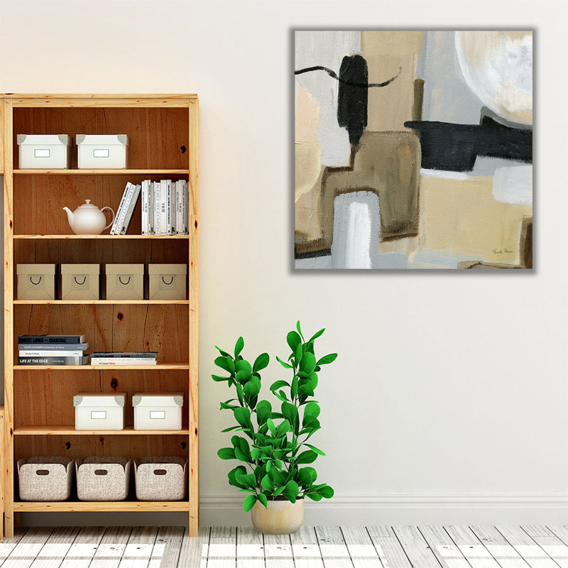 «Earthy Abstract», reproduction d'art sur toile, H 16 po x l 16 po