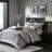 Grey/Taupe 7 Piece Comforter - King With Drop Machine Washable-121161941