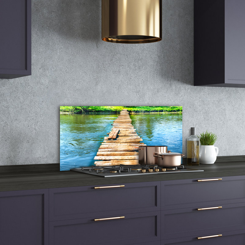 50cm W x 100cm L Glass Peel and Stick Panel