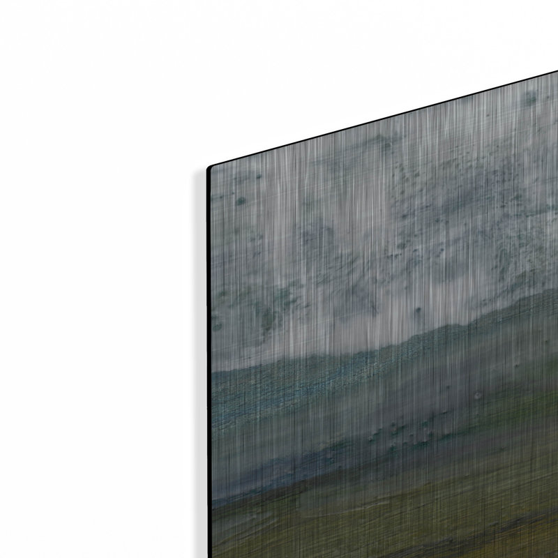«Misty Mountain 2» par Alicia Ludwig, art mural en métal, 12 po x 12 po, H 24 po x l 24 po