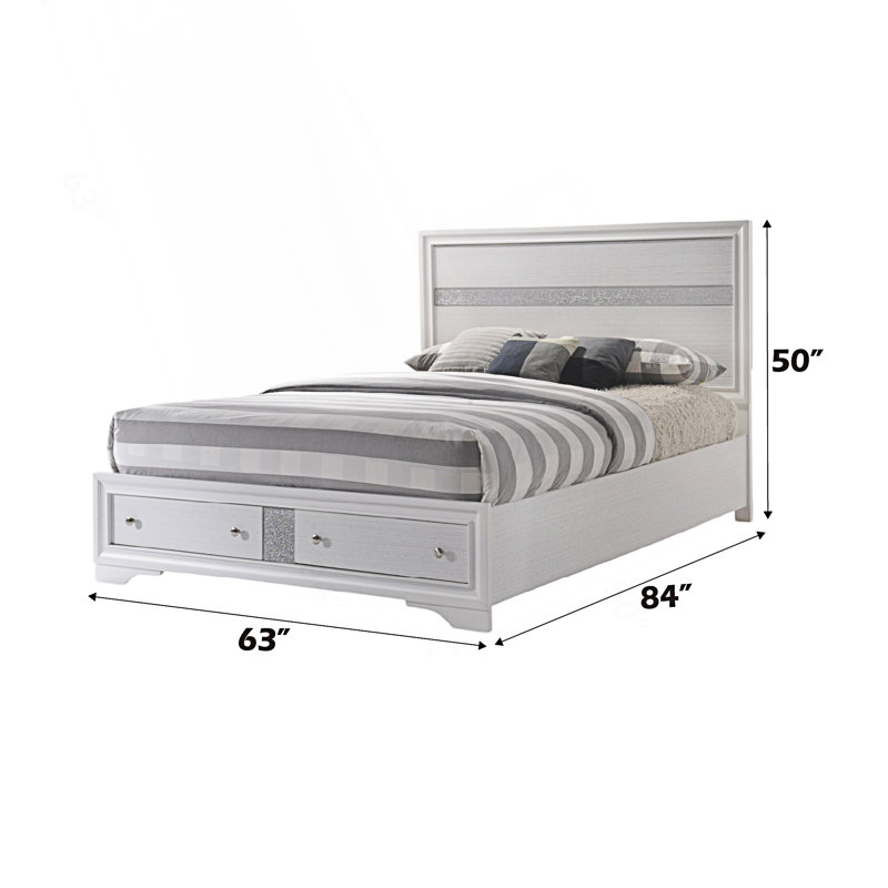 Grand lit bas avec rangement
