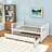 Marlar 3 Drawers Wooden Daybed with Trundle-1905801549-1905801548