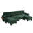 Modern Sectional Sofa 115" U-Shaped Sofa Upholstered Sofa Couch With Two Movable Ottomans, USB Ports And Side Tables For Living Room-765313572