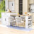 Cleanthes Kitchen Island with Extendable Dining Table, Cabinet and Integrated Power Ports-940169685