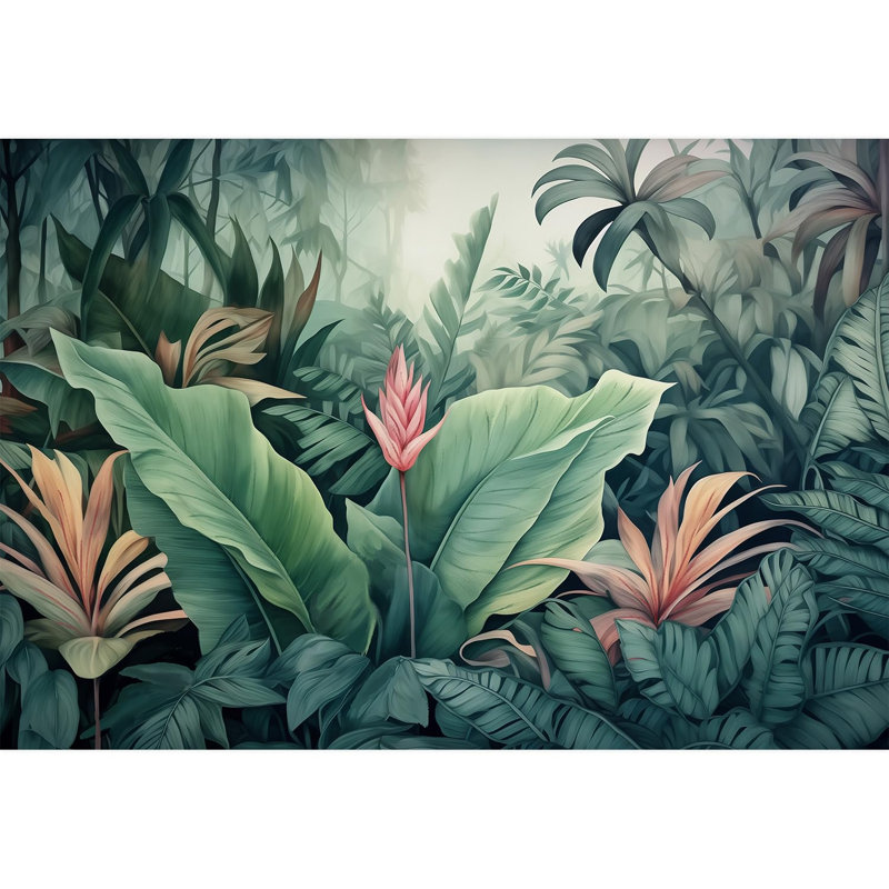 Bordure florale pelez et collez, L 66 po x l 96 po