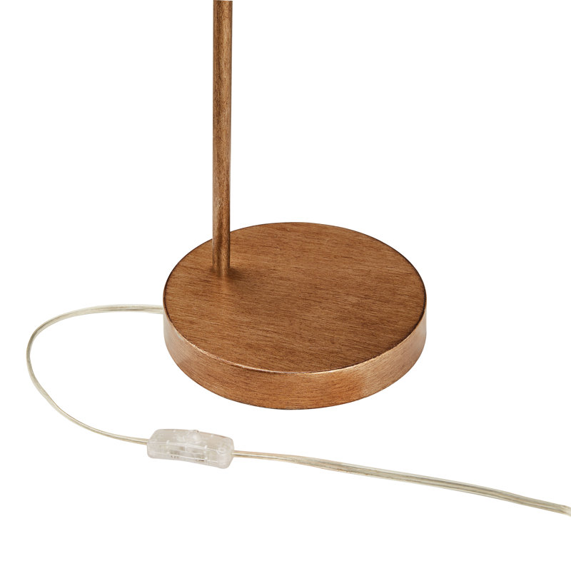 Lampe de table en acier 23,63 "Kialani, Brun