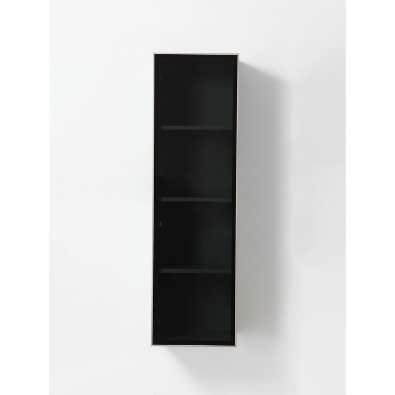Luce 13" Wall-Mounted Side Cabinet, Forest Green/Dark Gold