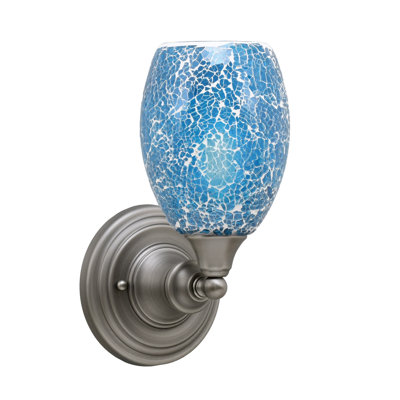 Wall Sconce With 5" Fusion Glass