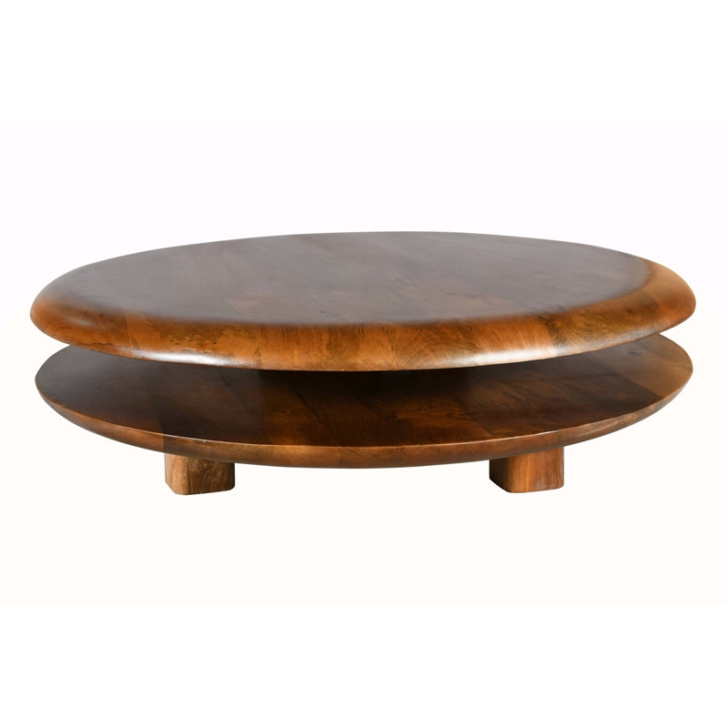 Table basse flottante ronde