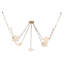 Mineral 5-Light Brass dimmable LED Chandelier-1670624188-1670624191