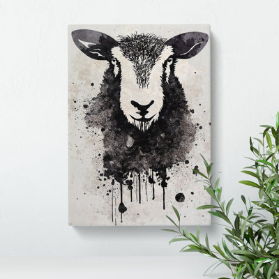 Sheep Graffiti No.1 - Wrapped Canvas