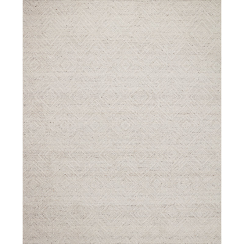 Tapis ivoire / galet Loloi Rupini, Rectangle 4 pi x 6 pi