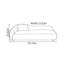 Chaise longue minimaliste en tissu noir-1795020639