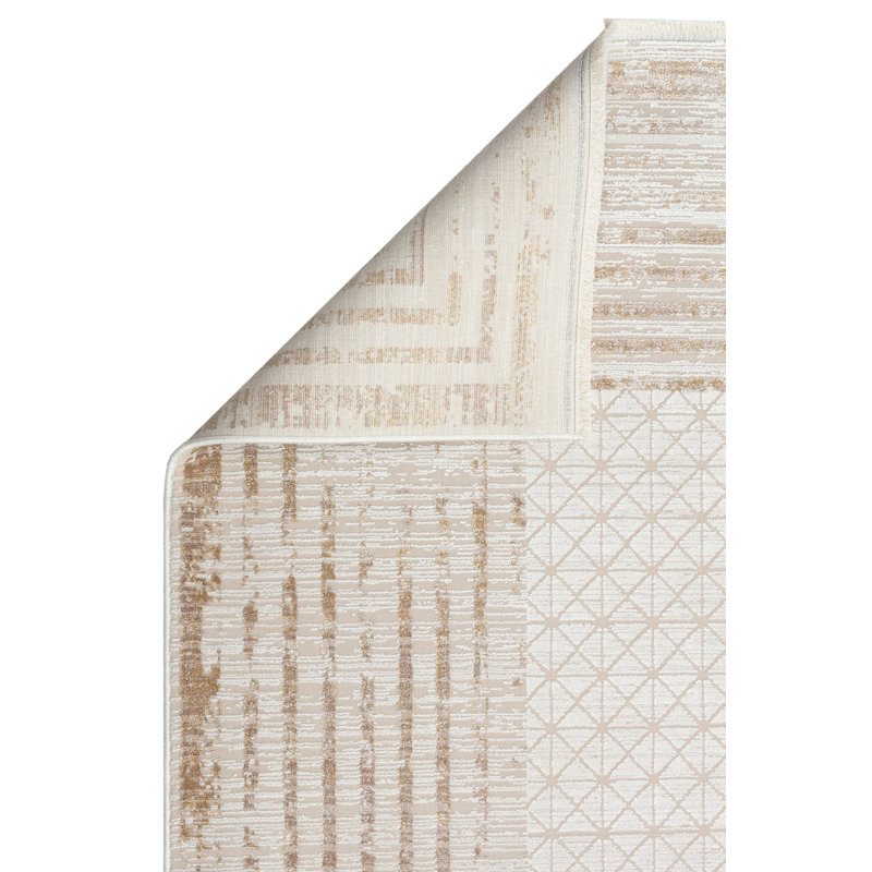 Rimer Rectangle Geometric Viscose Indoor / Outdoor Area Rug, Rectangle 300 x 400cm