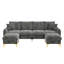 Sofa 4‑Seater with 2 Storage Ottomans-134702244