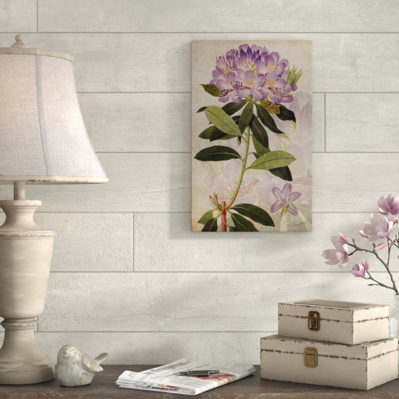 « rhododendron ii », reproduction d’impression sur toile tendue, H 19 po x l 12 po x P 2 po
