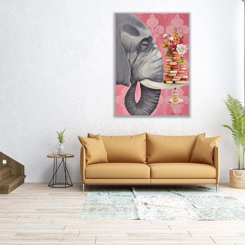 Donut Ele - reproduction d'art sur toile, H 24 po x l 18 po