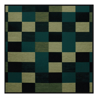 Machine Washable Botanical Brown Area Rug