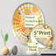 Miroir mural abstrait abstrait et orange-95186578
