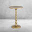 Table en métal martelé Alexander, laiton antique-1367435654
