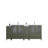 84" Double Bathroom Vanity Set with Mirror-106870355