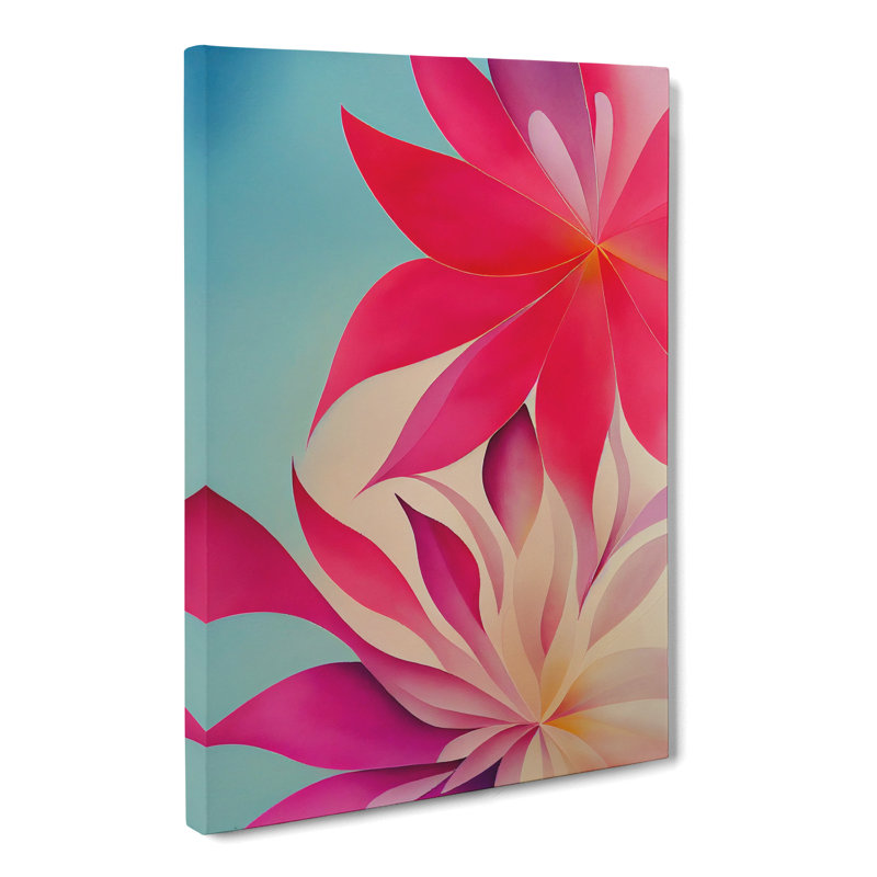 Crystal Flowers - Wrapped Canvas, 50cm H x 35cm W x 3cm D