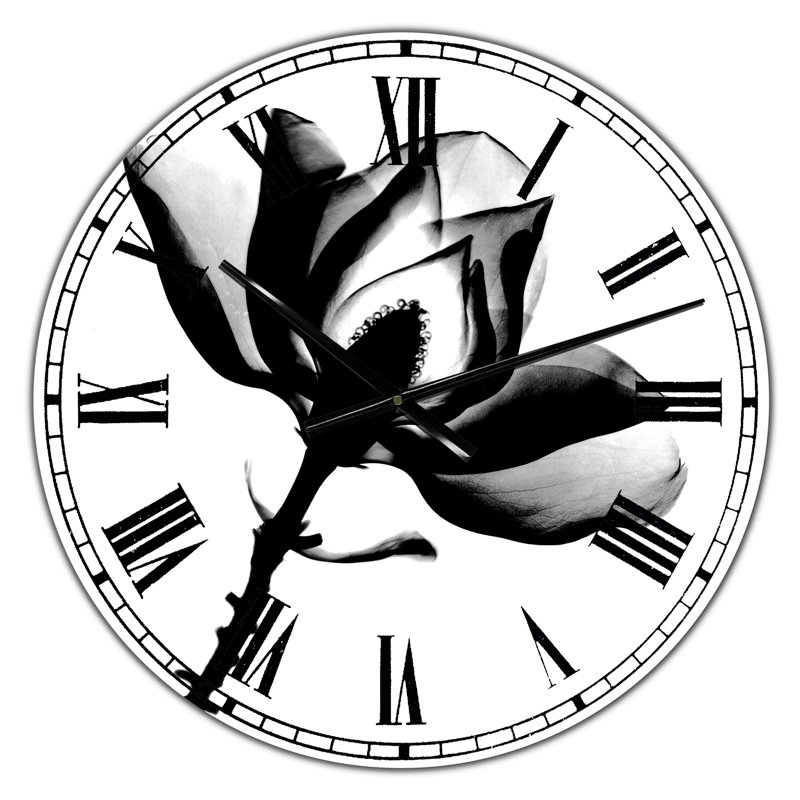 Horloge murale Magnolia, Surdimensionné