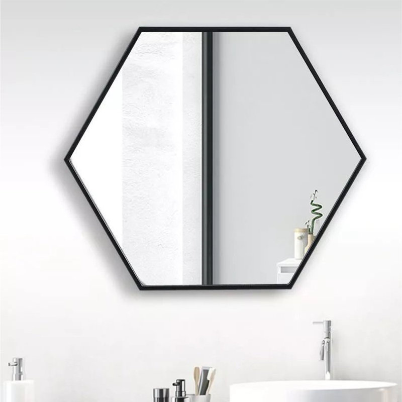 Anjail Metal Flat Wall Mirror