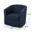 CHAISE PIVOTANTE, garniture cloutée-1961712382