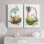 Bunny Hop - ensemble de 2 reproductions d'art-371190545-371190544
