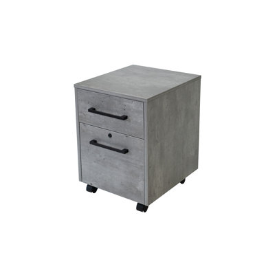 Houbler 2 Drawer Mobile Vertical Filing Cabinet